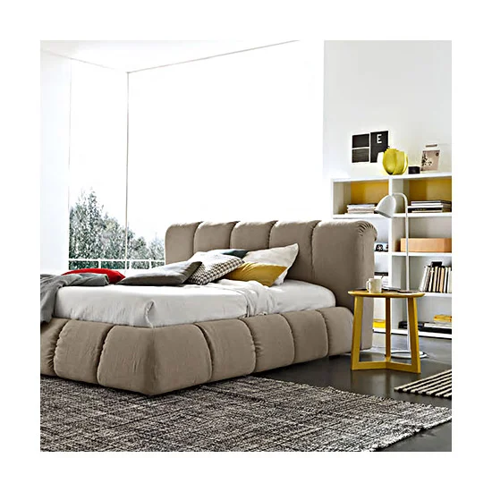 Mobili Flexible Beechwood Slat Luxury Filled Tufted Bed