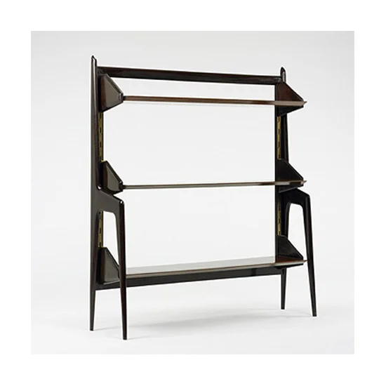 Ico Parisi Free Standing Bookshelf Adjustable Beveled Shelved