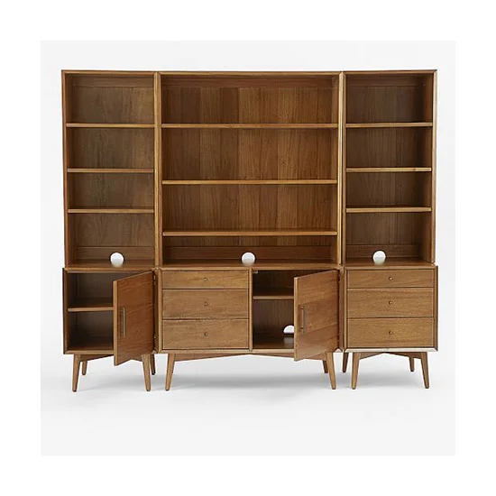 Spacious Mid Century Customizable Sustainable FSC Compliant Tower Hutch