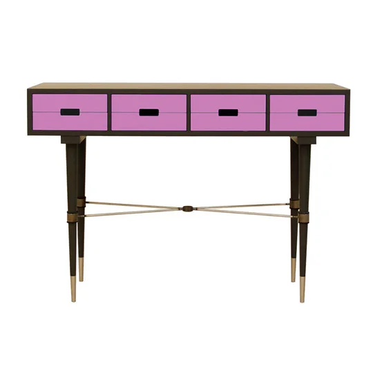 Stiletto Slim Legged Foldable Lacquered Ash Console