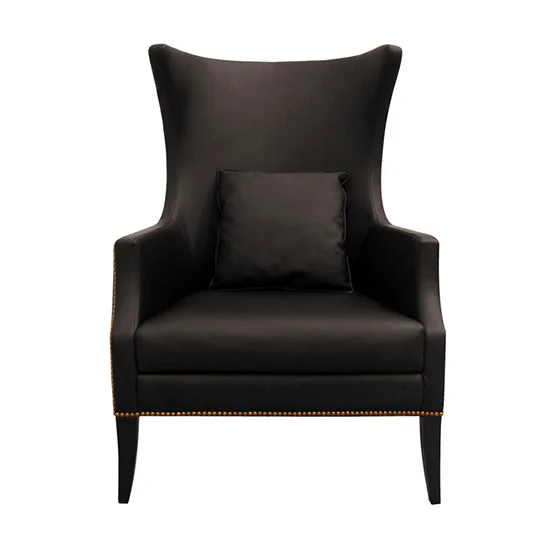 Basalt Soft Leather Wrapping Armchair