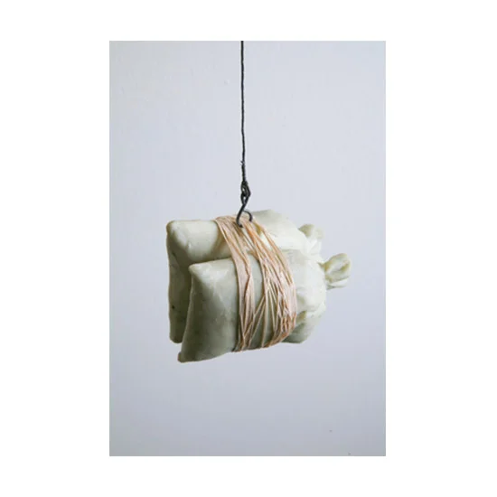 For Measuring the Horizon Mixed Media Hanging Art Sculpture by Lauren Wilcox