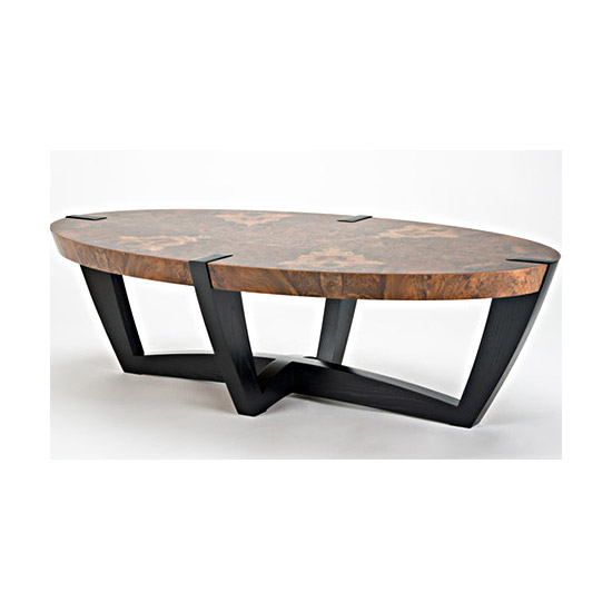Swiss Cream Black Walnut Coffee Table