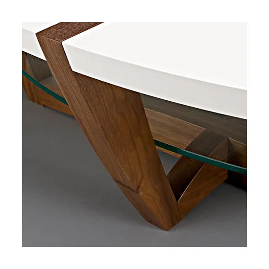 Swiss Cream Black Walnut Coffee Table