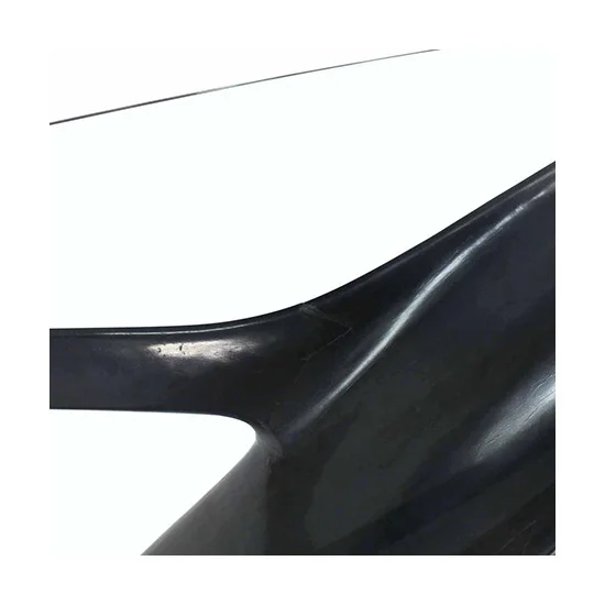Italian Modern Organic Black Lacquer Base Dining Table