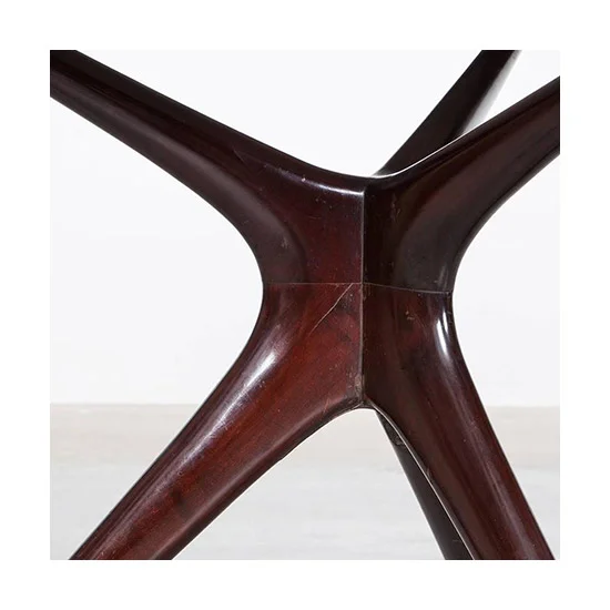 Round Marble Top Rosewood Table Ico Parisi