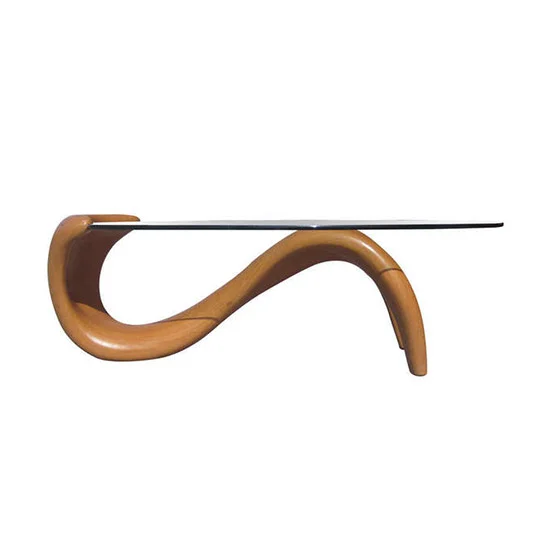 Biomorphic 1980s Mid Century Coffee Table