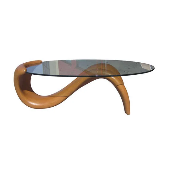 Biomorphic 1980s Mid Century Coffee Table