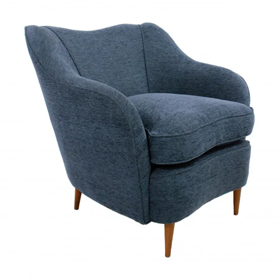 Stylish Italian Upholstered 1950s Armchair