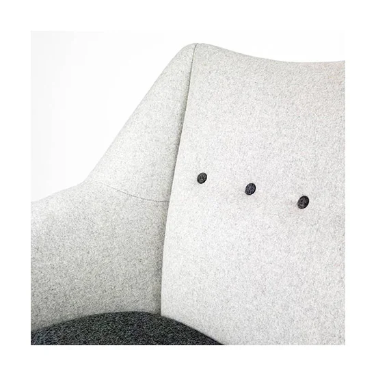 Kurt Ostervig Danish Kvadrat Divina Wool Felt Lounge Chair