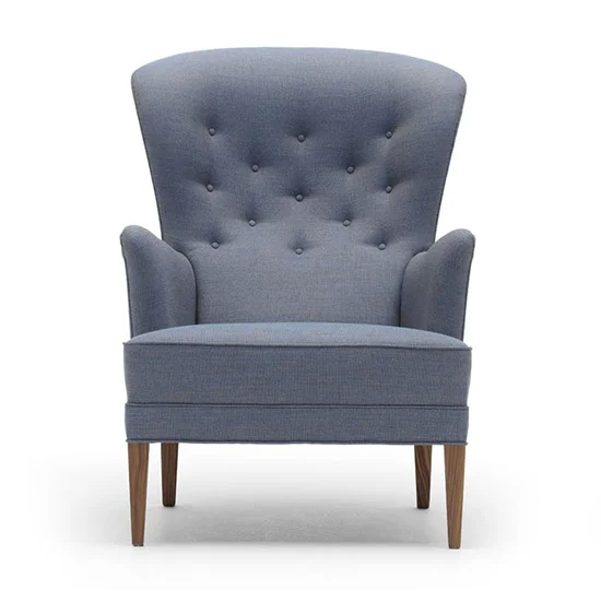 Frits Henningsen Heritage Button Tufted High Back Winged Chair