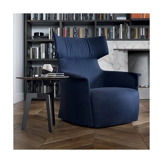 Santa Monica High Back Upholstered Wingchair With Headrest