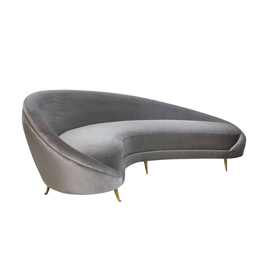 Large Sculptural Sofa in the Style of Ico Parisi