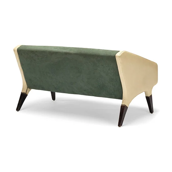 Gio Ponti 1960s Lacquered Wood Frame Upholstered Allegra Sofa