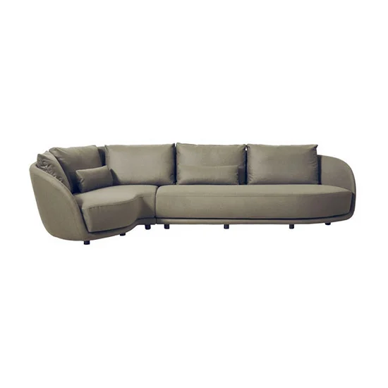 Haute Curvilinear Deep Seating Upholstered Sofa