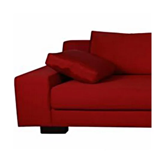 Jet Set Parisian Hardwood Frame Ruby Silk Upholstered Sofa