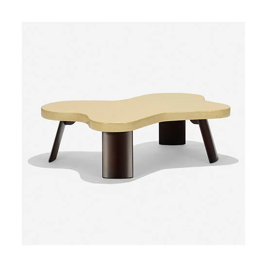 SQ6584710 Coffee Table in the manner of Paul Frankl Black Vork and Lacquered Mahogany
