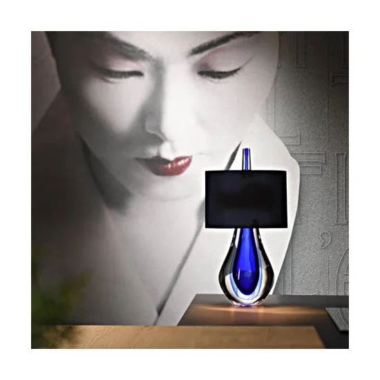 SQ4661647 Cameron Peters Wild Blue Card Table Lamp