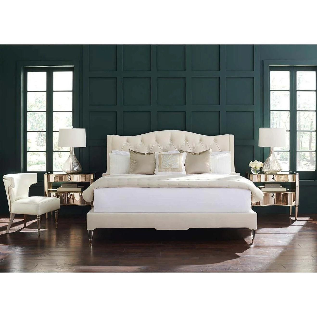 Contemporary Upholstered Bed — EcoFirstArt