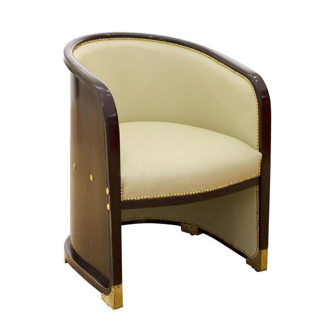 Armchair in the Manner of Josef Hoffmann

Viennese armchair in the manner of Josef Hoffmann. Bent beechwood, brass, leather the producer of bentwood furniture. Hoffmann based his modern interpretation of a fauteuil on the curved shape of a horseshoe.