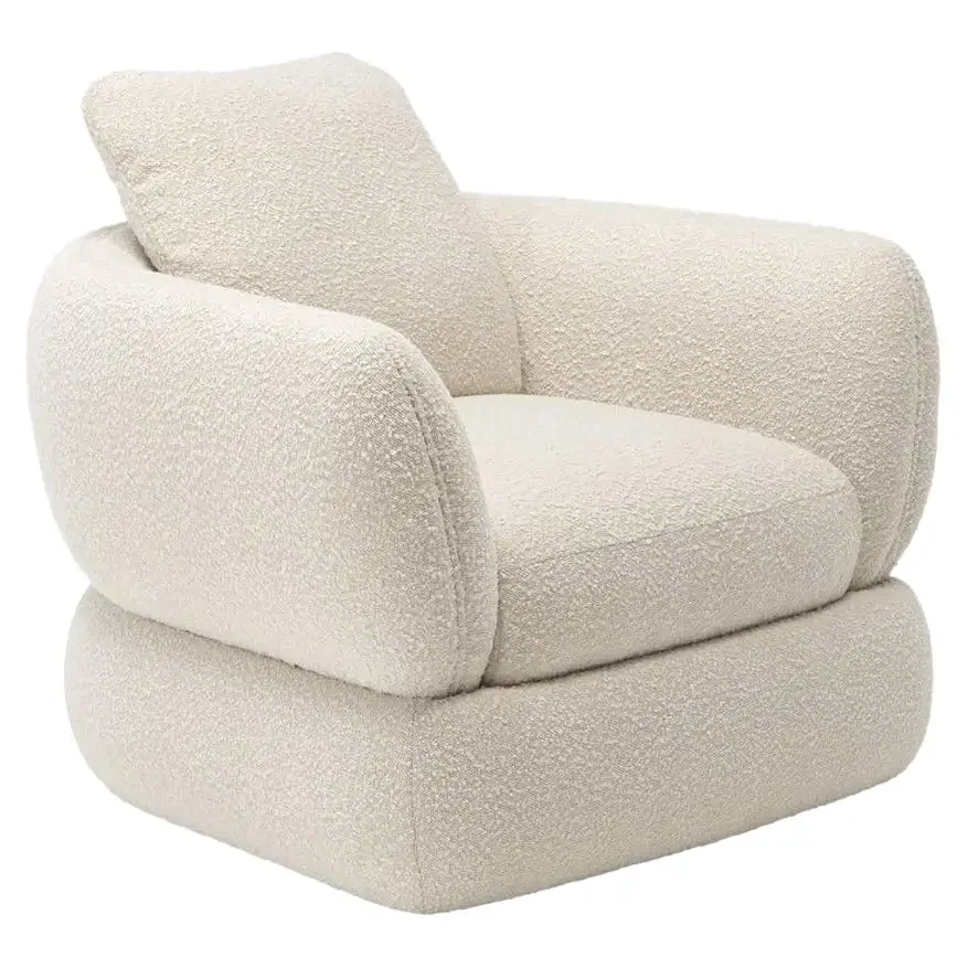 Bellagio Modern Lounge Chair Featuring Curved Sculptural Form