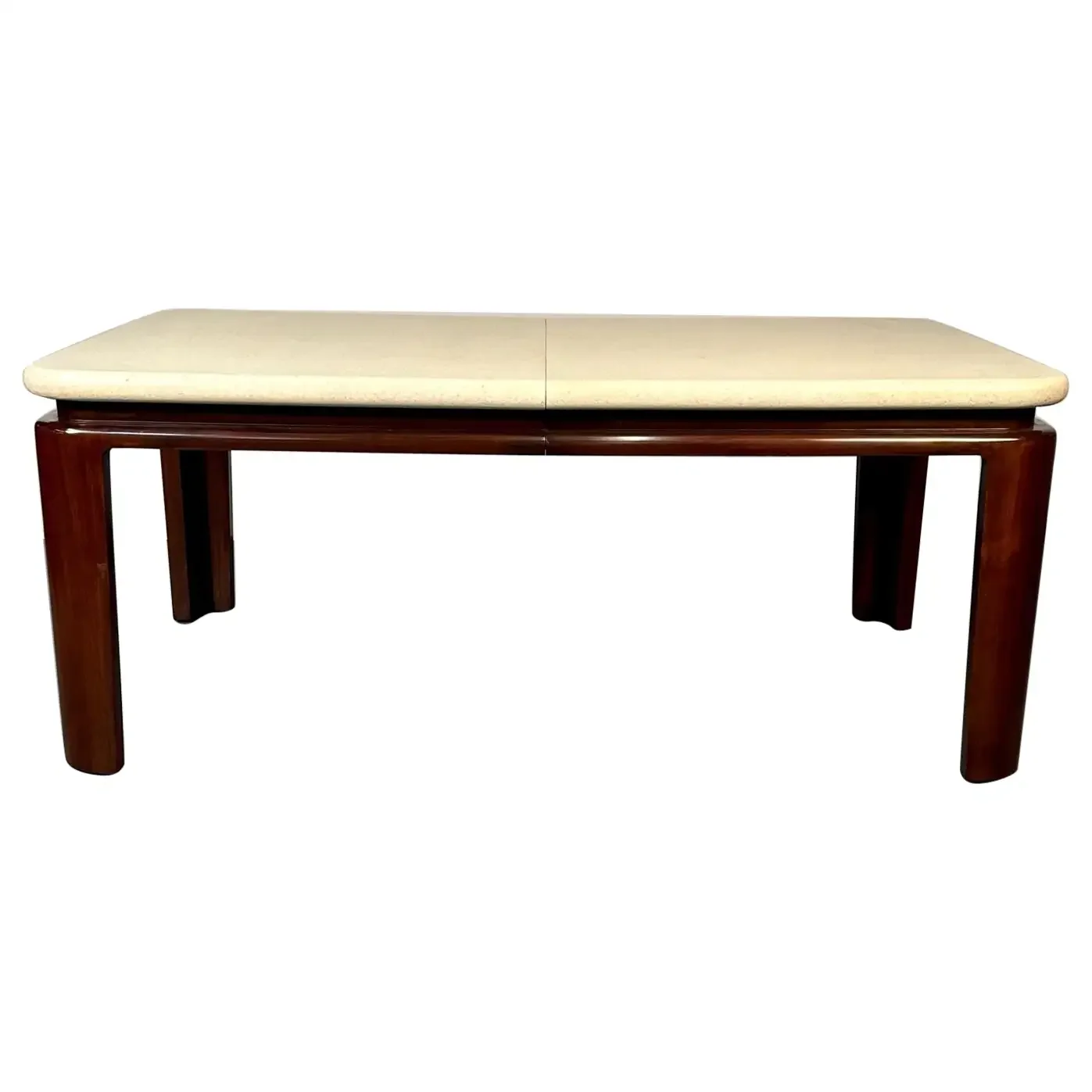 Art Deco Modern Dining Table, in the Manner of Paul Frankl in  Cork and Mahogany