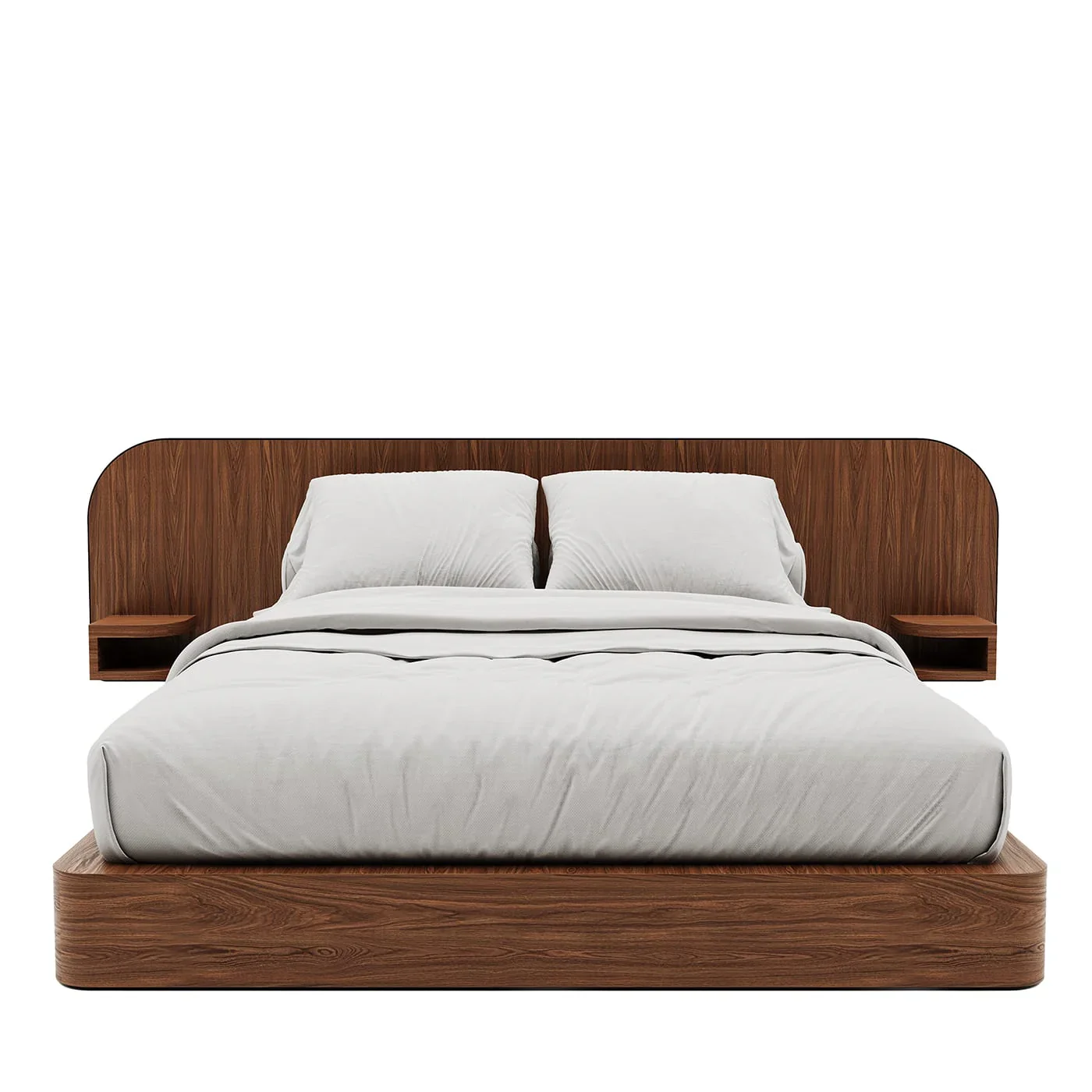 Roma Oak Wood Bed