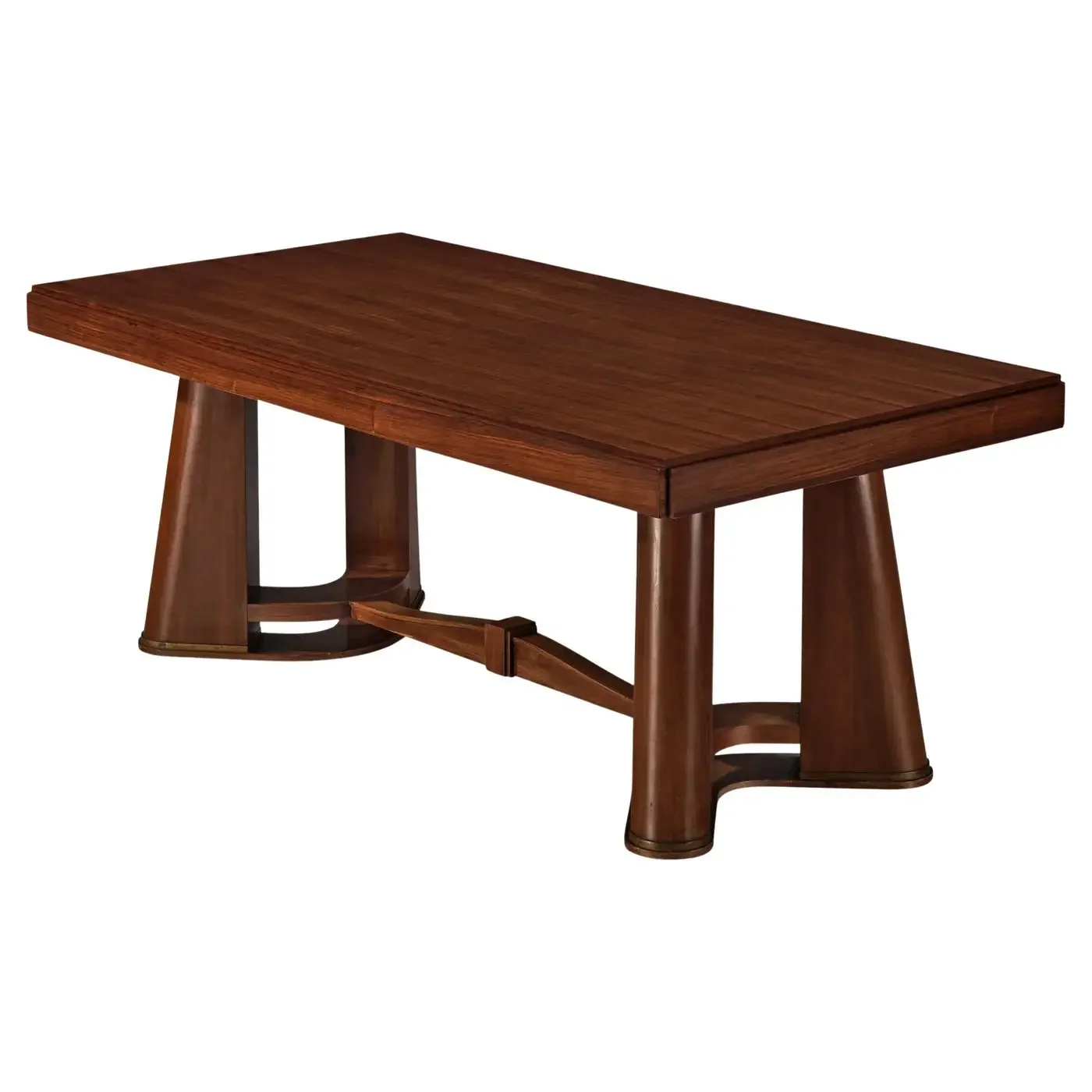 French Art Deco Dining Table with Elegant Base