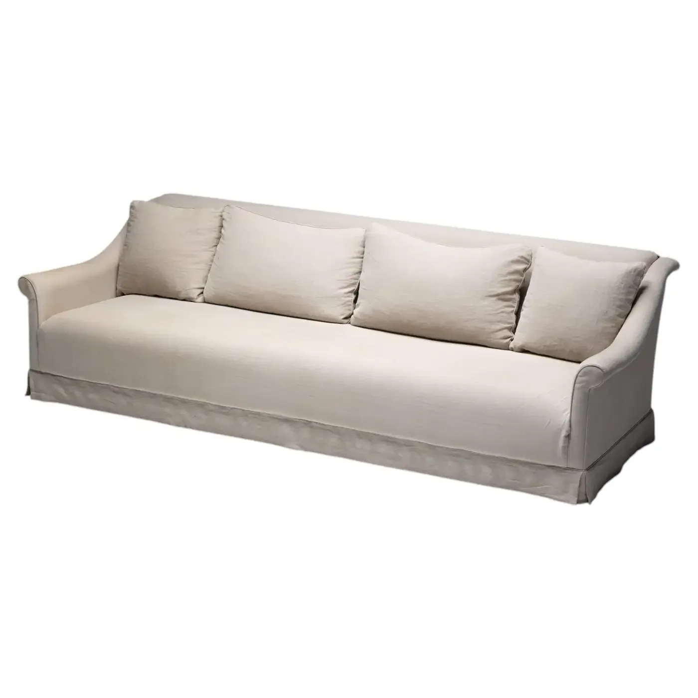 Linen Sofa in the Manner of Axel Vervoordt