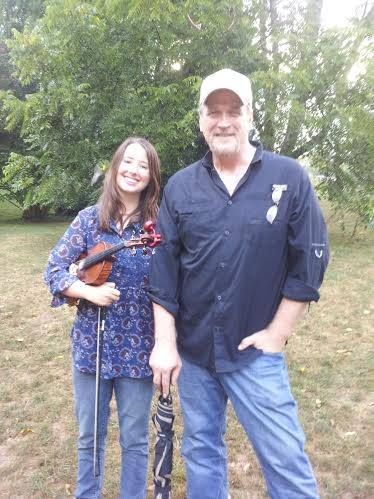 In Asheville, NC taking lessons from BMI artist, Mark Johnson. Mark has won the Steve Martin Banjo Award and is the founder of his own style of banjo playing called Clawgrass.
