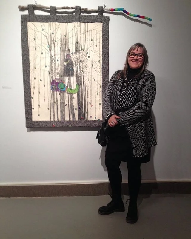 Delighted to be sending off &ldquo;One Breath to a Fibre Art exhibition, &ldquo;Threads of Truth&rdquo; in Chicago, opening January 17 at Zhou B Art Center. 
#fiberart #canadianartist #womenartists #artnxtlevel  #nbartist #chicagoart #zhoubartcenter #fibreart