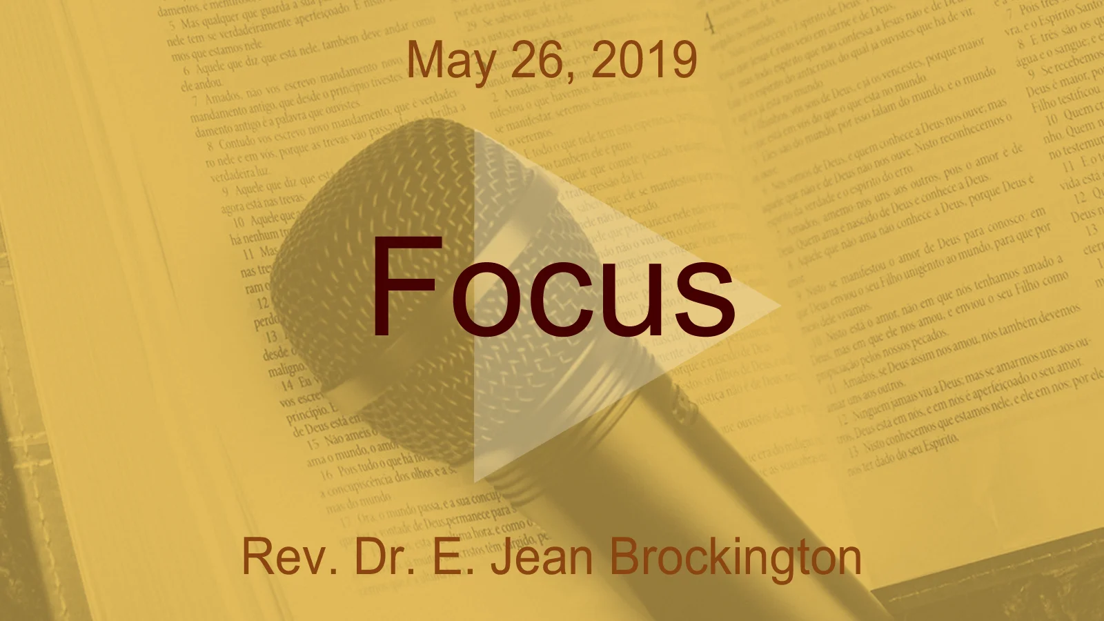 2019-05-26 Focus