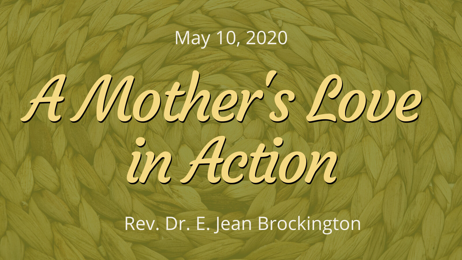 2020-05-10 A Mother's Love in Action