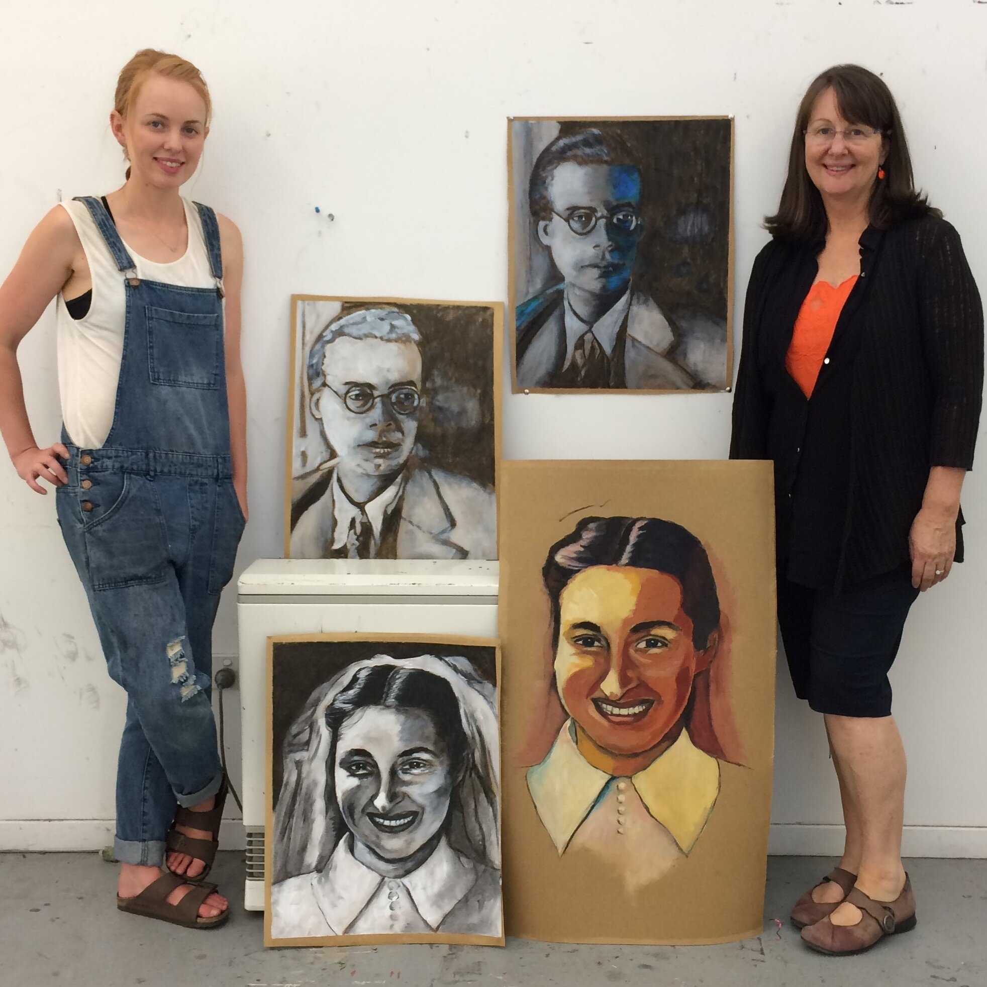 Mixed media portrait workshop