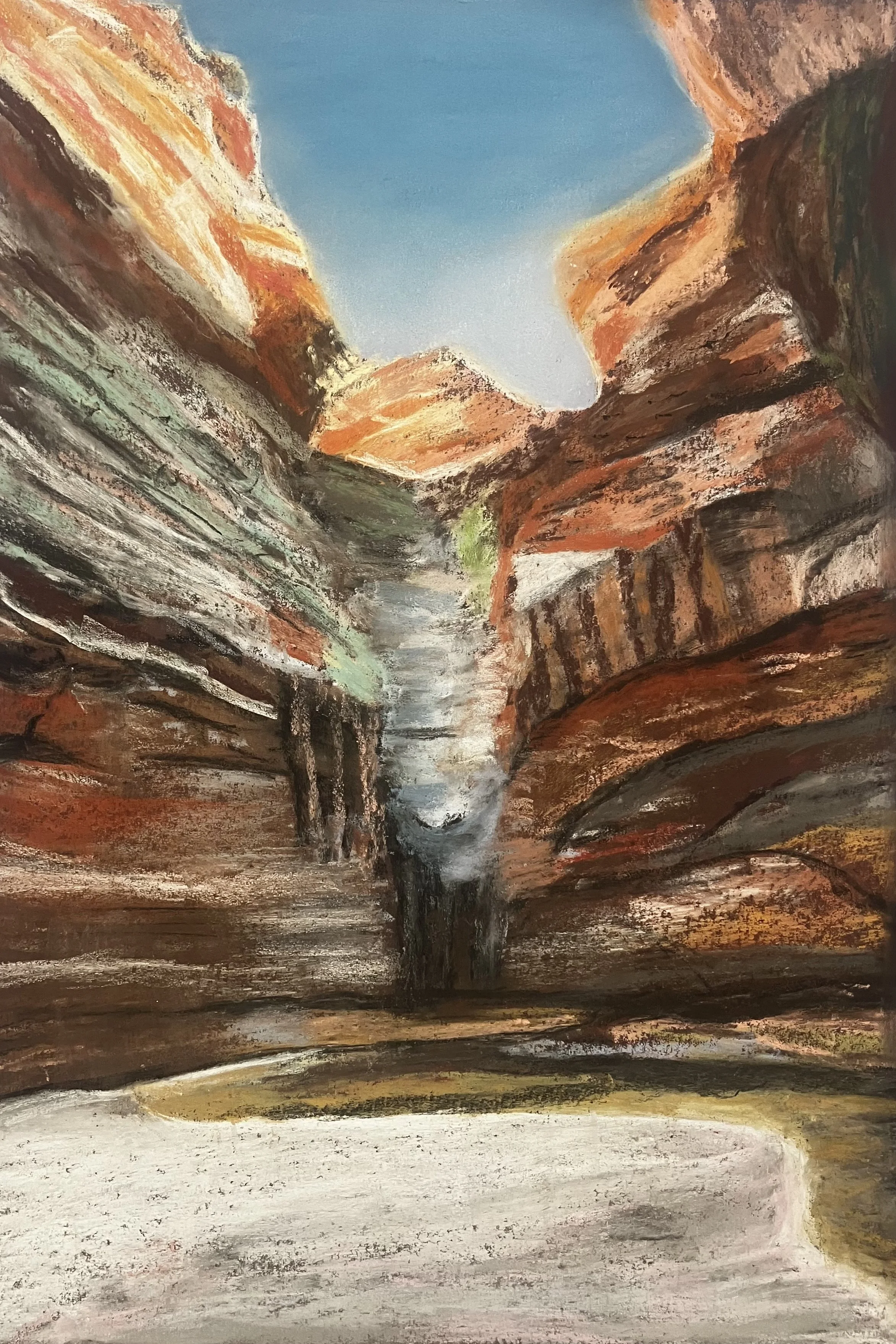 Stanley Chasm, pastel on paper