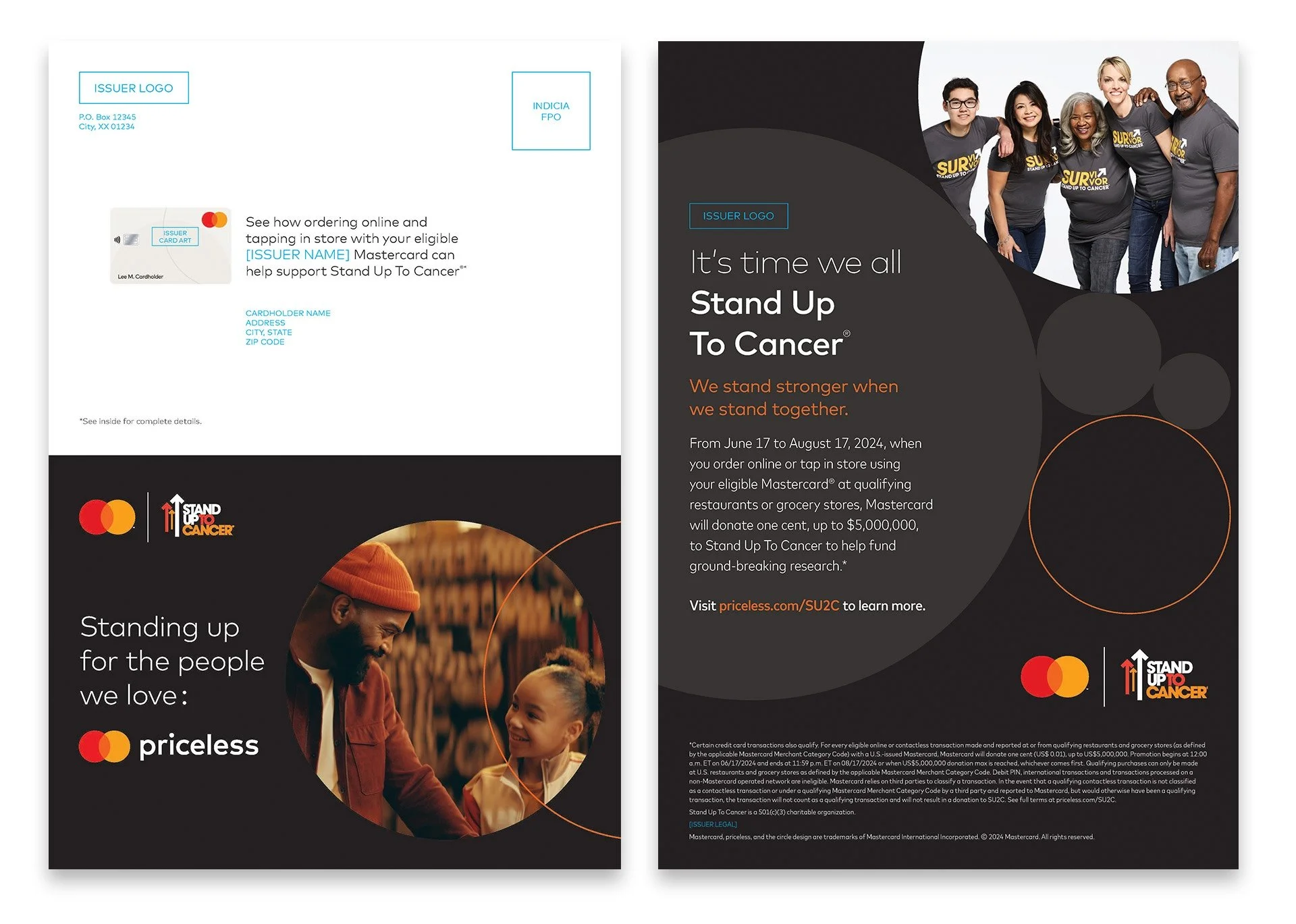 Stand Up To Cancer Direct Mail