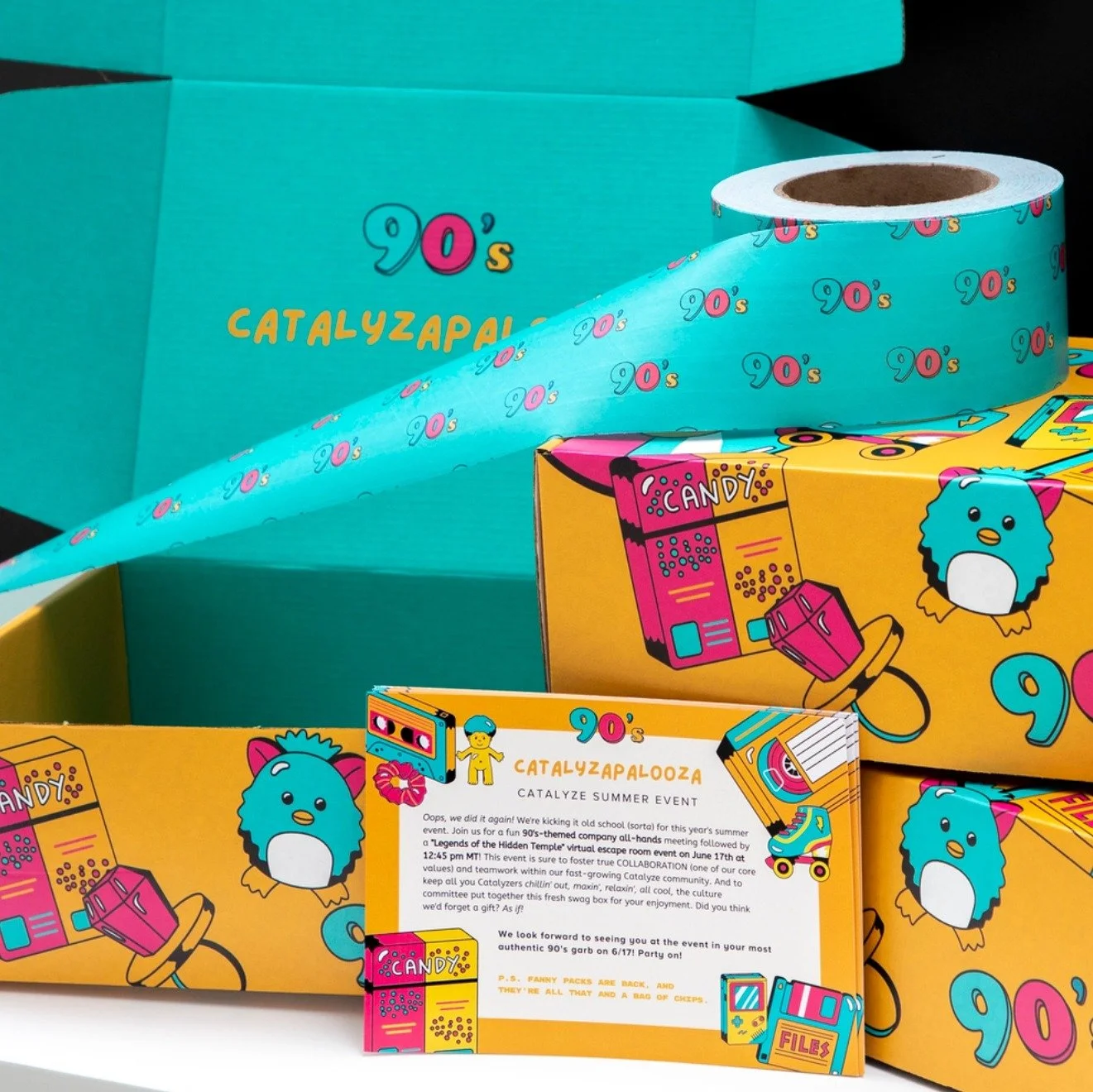 Swag Box - Box, Tape &amp; Insert Design