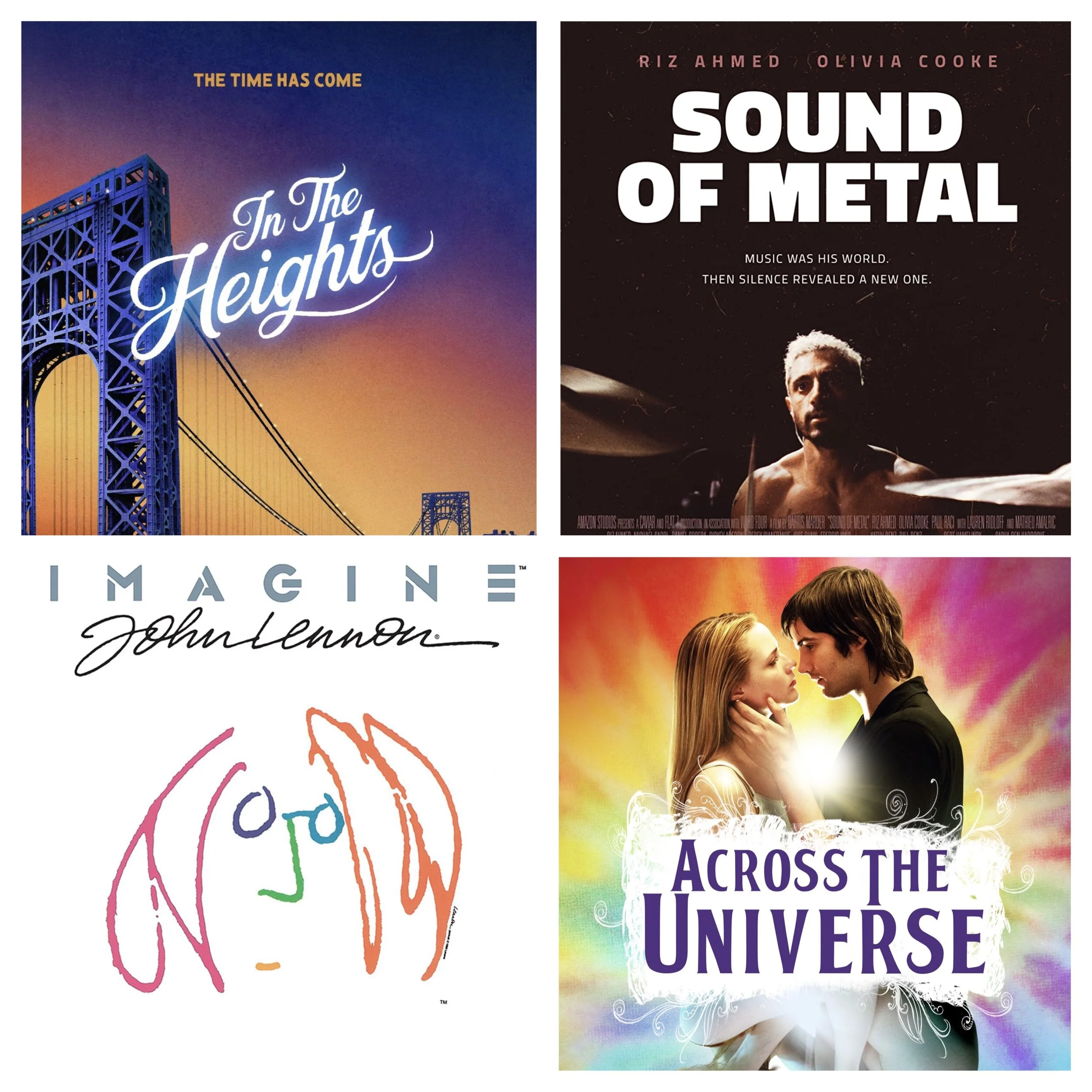 Film Screenings • In The Heights @ 7PM &amp; Sound of Metal @ 9:30PM