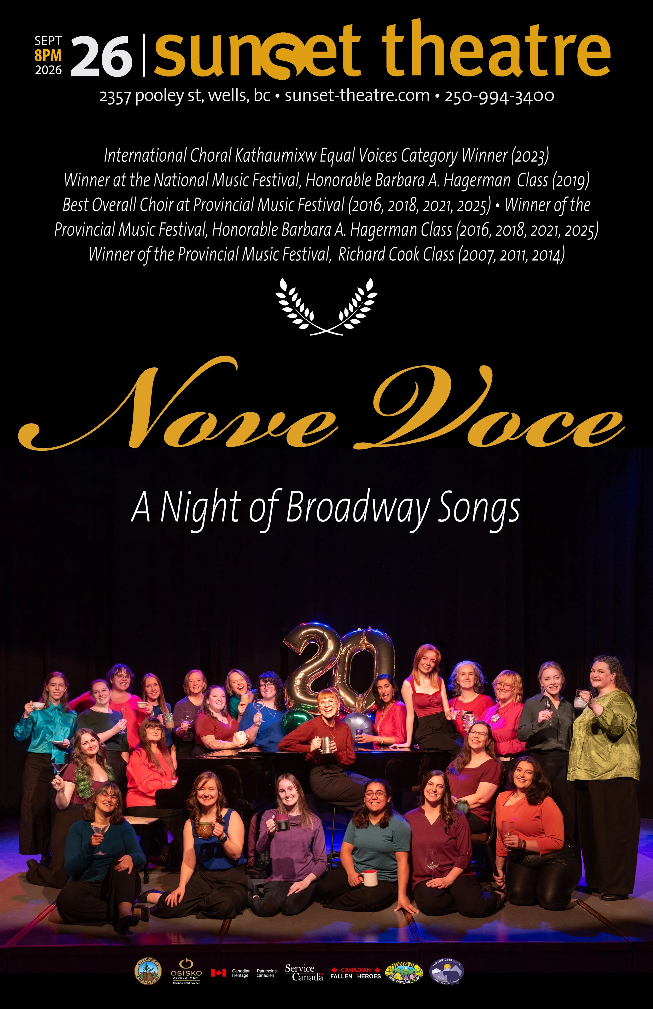 Nove Voce Choir - An evening of Broadway Tunes!