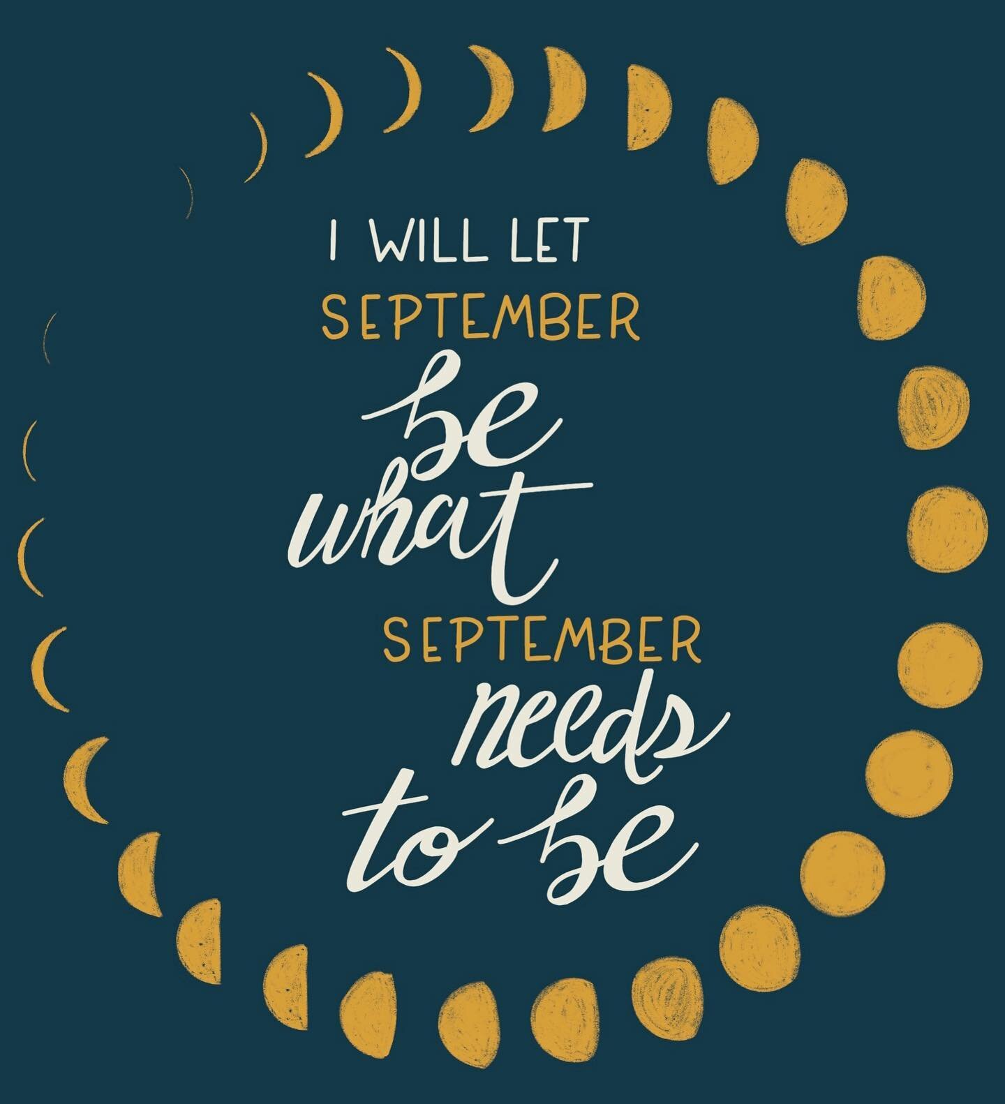 I will let September be what September needs to be
.
I had a tumultuous end to August and needed something to calm my head last night. #mhn&rsquo;s September affirmations were the perfect prompt to help me do that!
.
@garden24co @morganharpernichols 