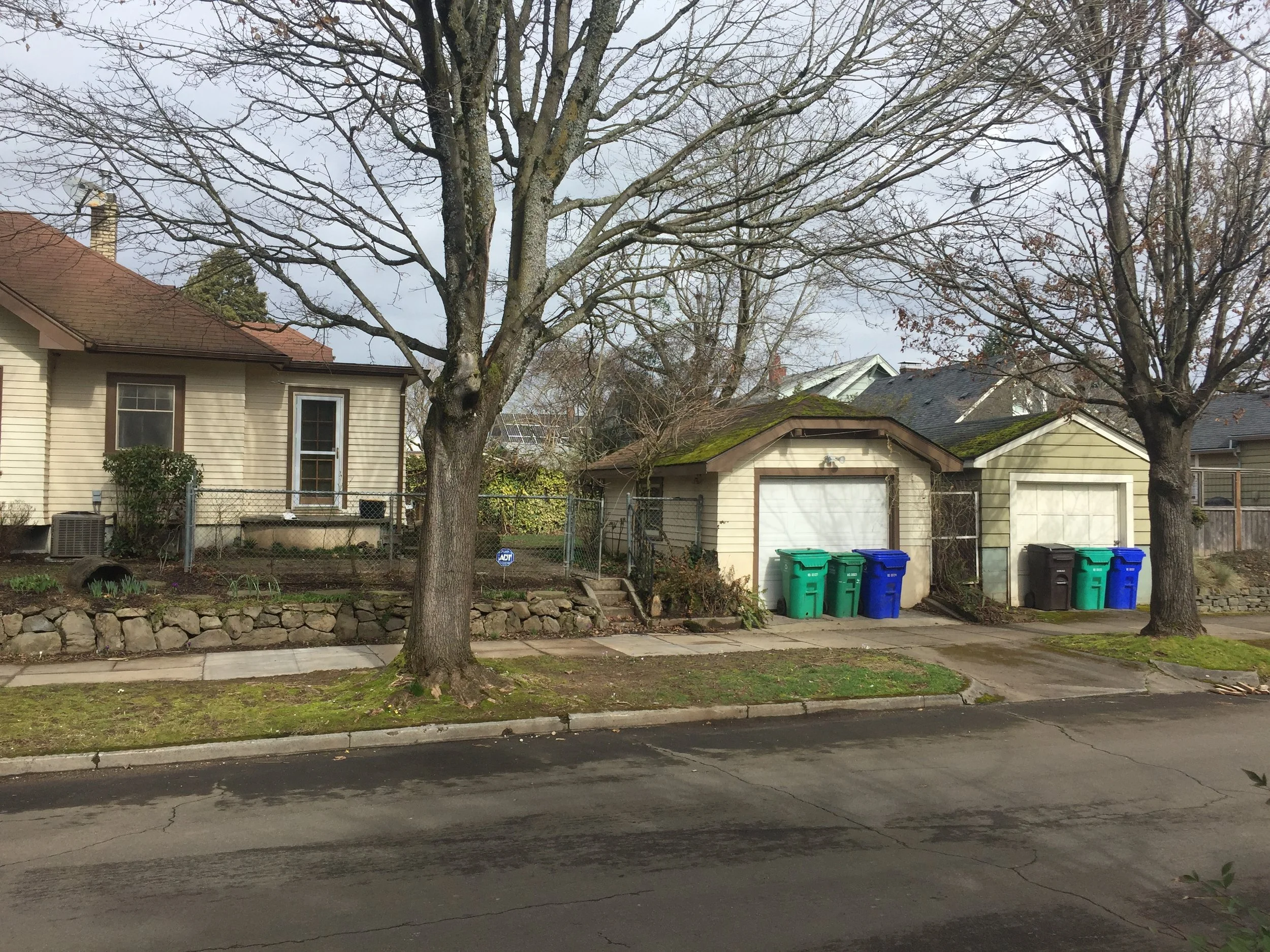  Existing garage removed. 