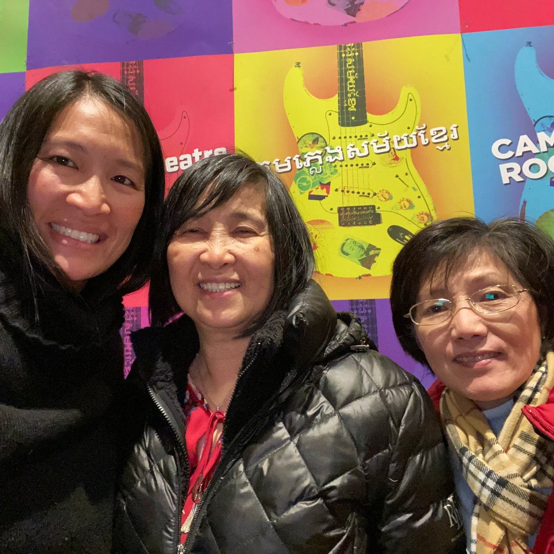 S1E2 Social 03 - Lisa Phu, Lan Phu, and Lynn Hsu attend a performance of Cambodian Rock Band in 2020 Feb - photo courtesy of Lisa Phu.jpg