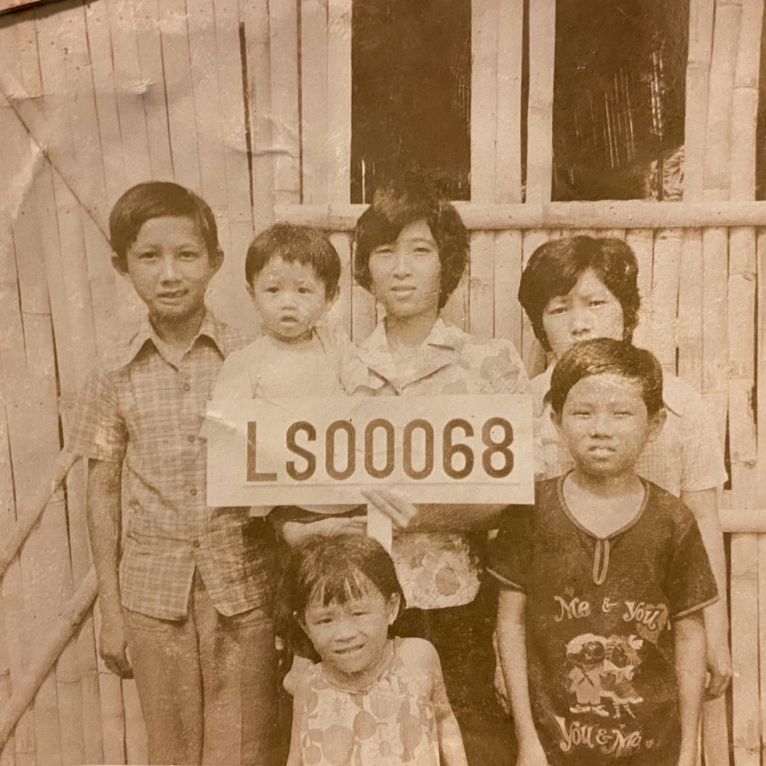 S1E4 Social 01 - Lan and her family at refugee camp in Thailand, courtesy of Lan Phu.jpg