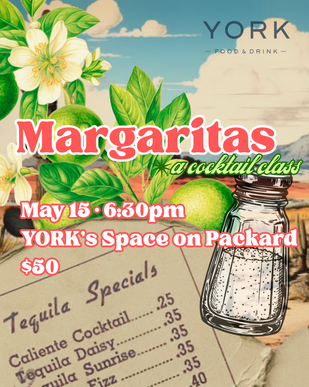 Taking Up Space | Margaritas: A Cocktail Class 🍋‍🟩🧂