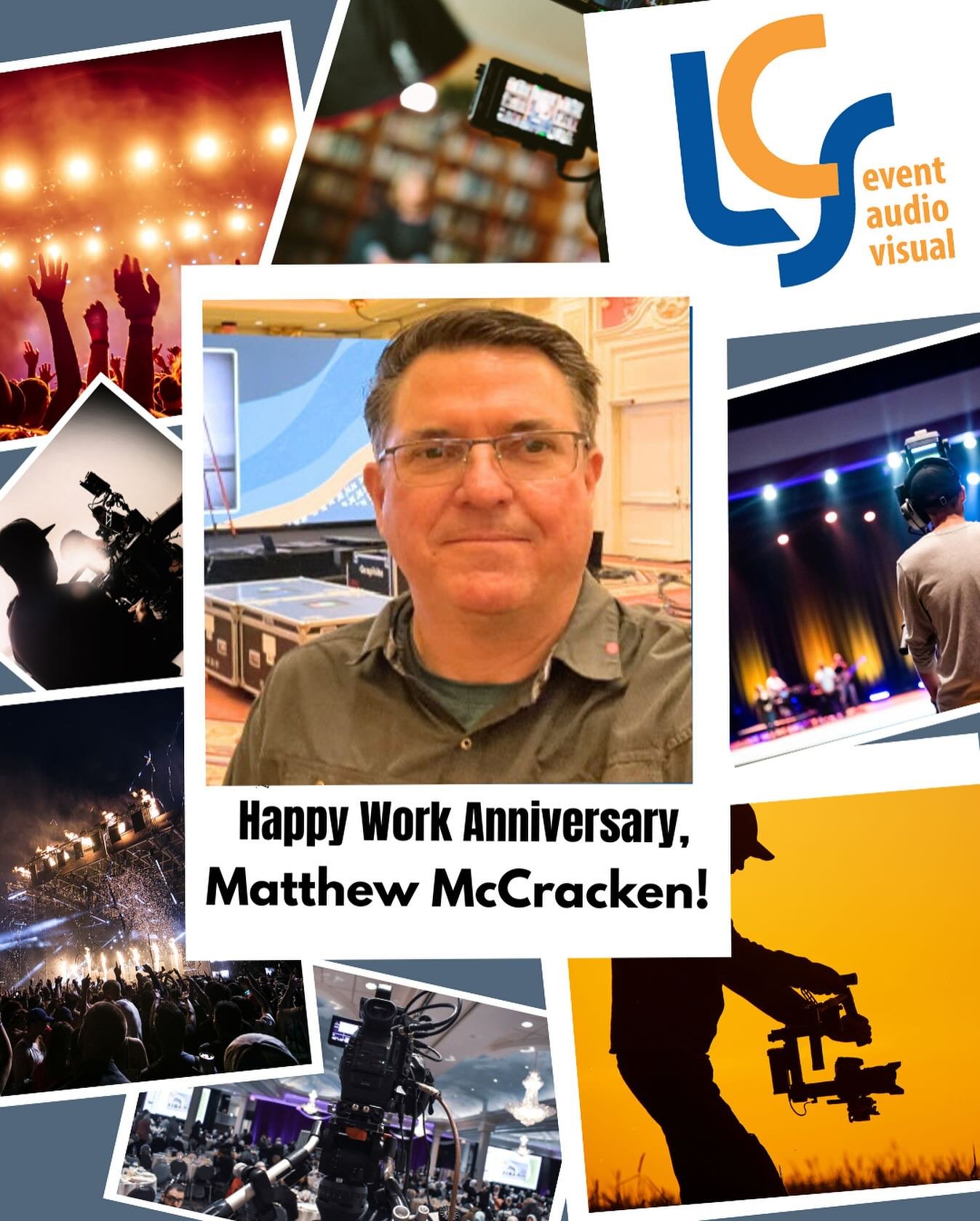 17 years with this legend! Happy 17th Work Anniversary to Matthew McCracken, our VP of Event Tech. Thanks for always making us look better, Matthew! 

#Workaversary #Seventeen #EventTech #LCSevents #Ready