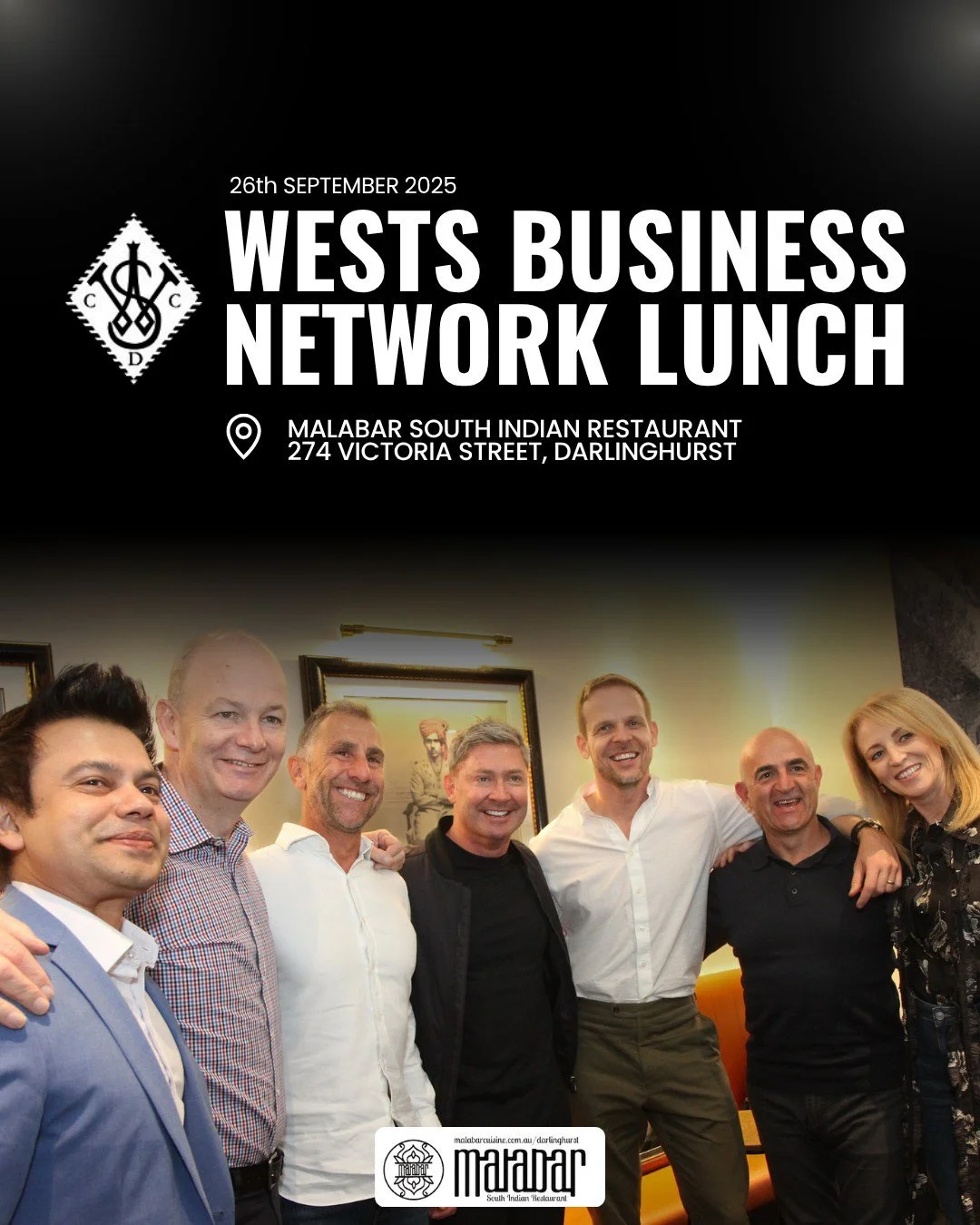 What a great day! - our first Business Networking Lunch was a great success.

Guests were treated to a fantastic day with delightful food and drinks as well as some of Australian cricket royalty.

Thank you to new sponsor Malabar Indian Restaurant fo
