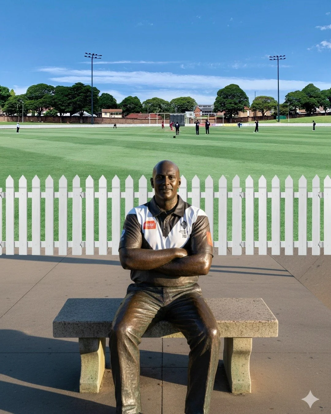 We will be seeking approval from the Inner West Council to place a statue of captain James Psarakis outside the playing field at Pratten Park.

This is an early design we have mocked up 😂

That innings will be talked about for years to come. Came in