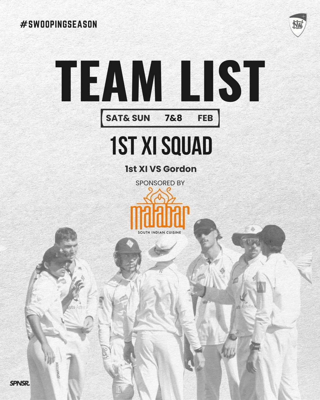 First Grade side locked in for Gordon. Plenty of talent in this group to get the job done. See you there for a massive weekend of cricket.

#swoopingseason #betterpeoplethroughcricket