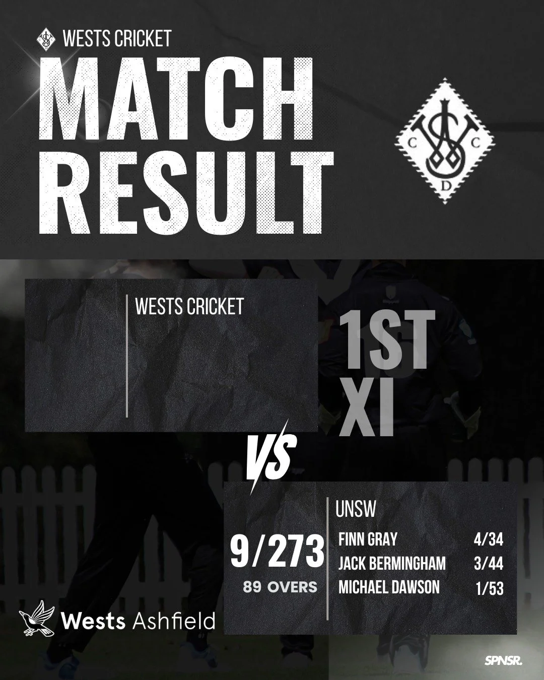 Week 1 wrap-up against UNSW. Our 2nd XI got the job done in a thriller, chasing down 146 after a dominant 7/41 from Rehaan Shyamsundar set the tone. Strong contributions across the grades from Tharun Sai (39) and Jaiden Gray (36).

#swoopingseason #b