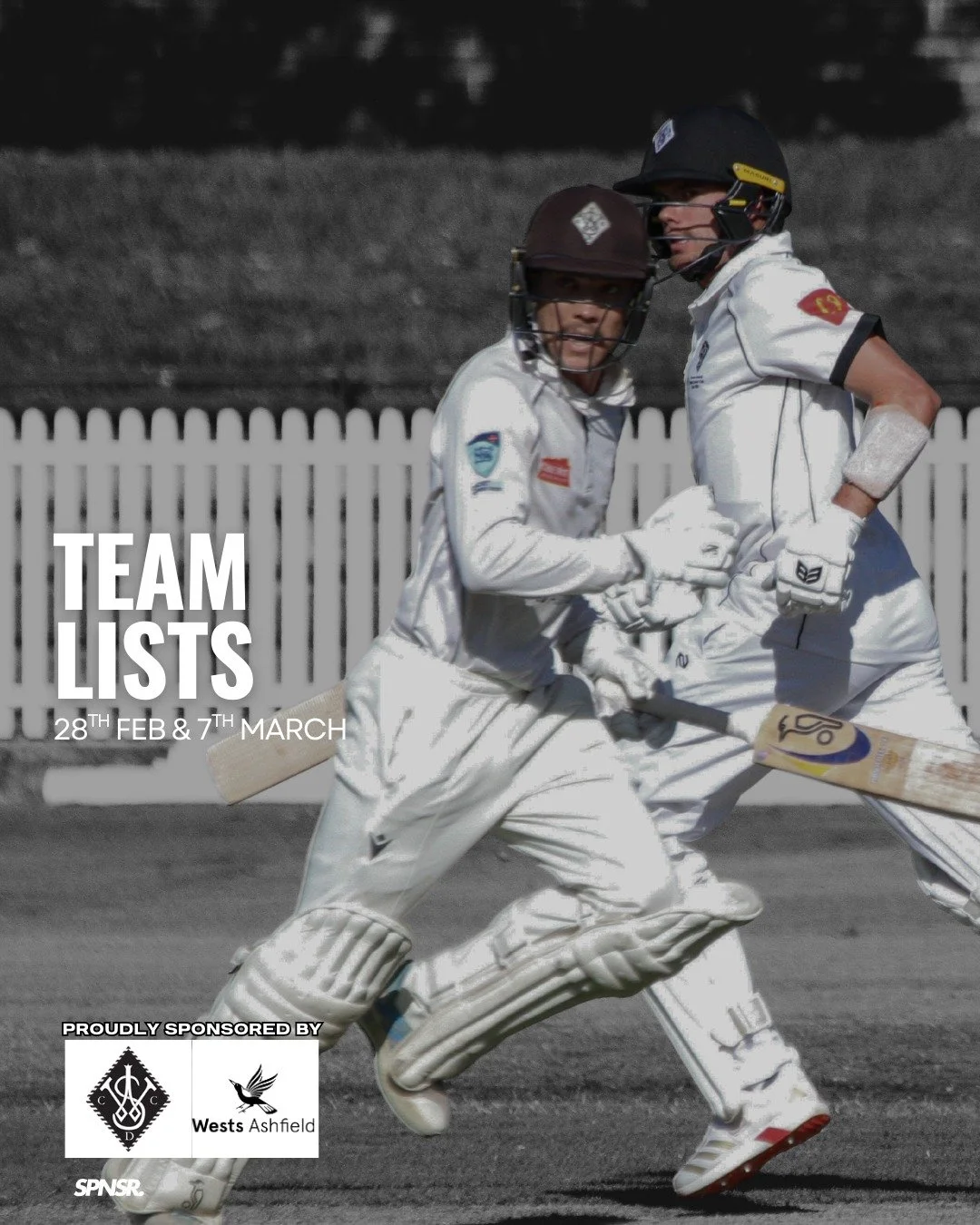 Teams are in for the next two Saturdays. We&rsquo;ve got First Grade at Pratten Park and a full slate of matches across the grades. Let&rsquo;s get after it, Gents.

#swoopingseason #betterpeoplethroughcricket